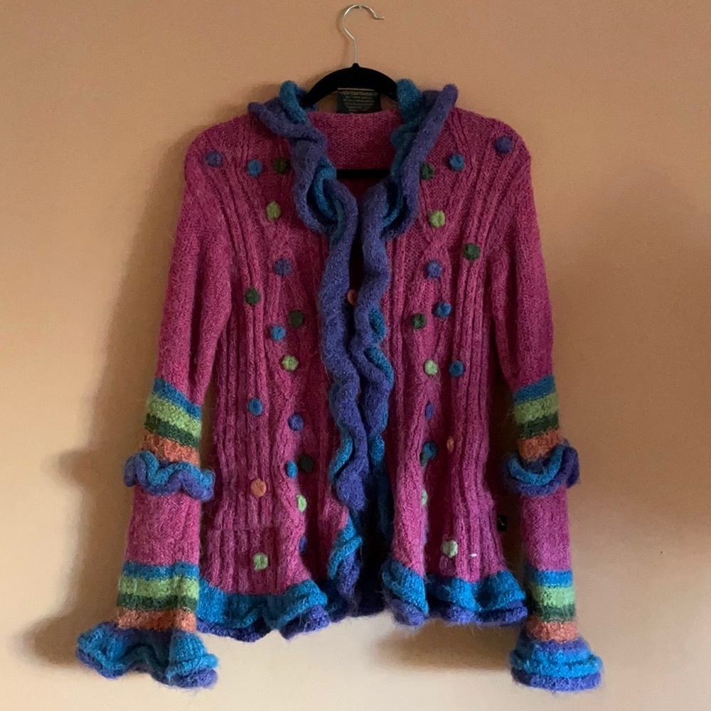 Knitted funky jacket